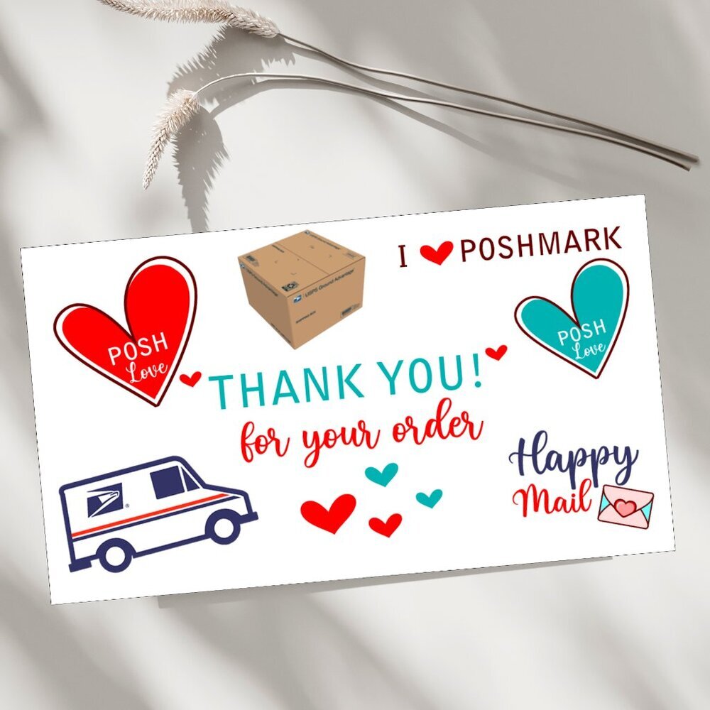 ♥️ 5x25 / 50  Thank You Cards